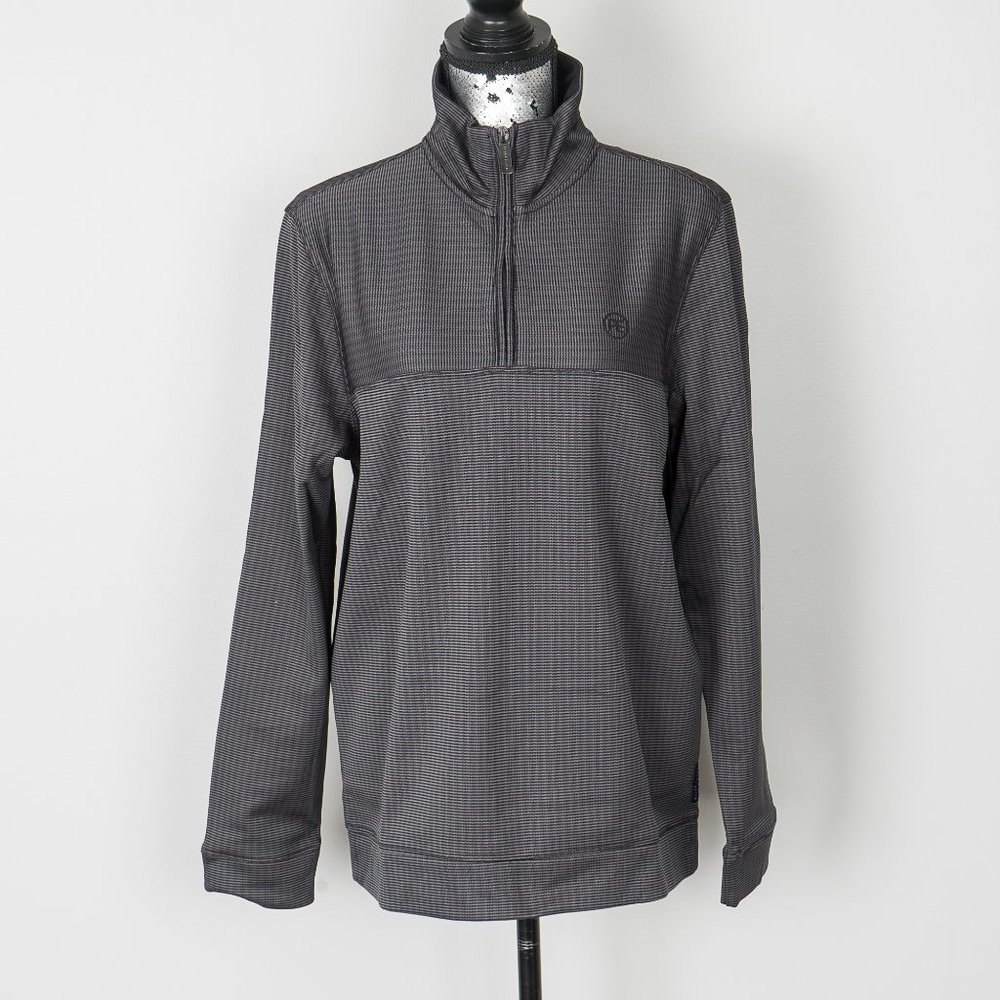 NWT Perry Ellis  Quarter-Zip Ottoman Fleece - M